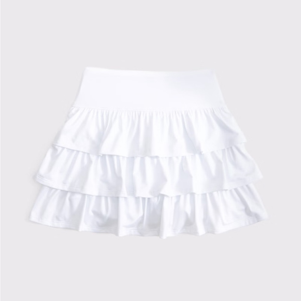Abercrombie Kids White Layered Skirt